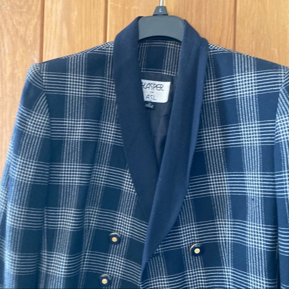 Kasper Ladies Double Breasted Navy Blue Jacket - Picture 4 of 5